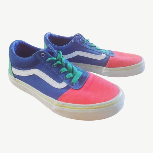Vans Ward Youth Primary Colors Skate Shoes Size 4.5 - Picture 13 of 13